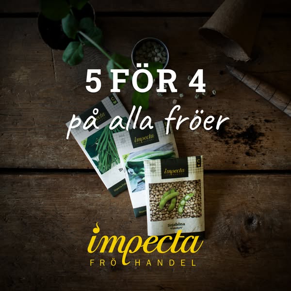 5 för 4 på hela frösortimentet