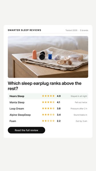 Which Sleep Earplug Ranks Above the Rest? We Scored All Five.