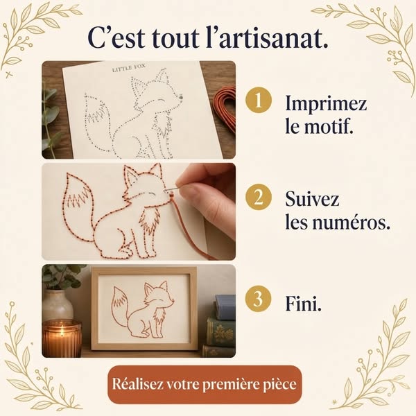 Si vous savez suivre des numéros, vous savez broder