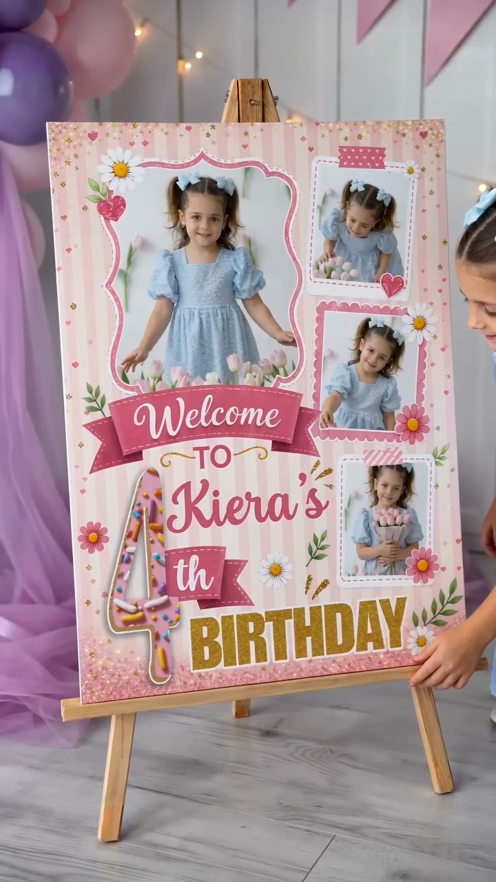 Personalized Birthday Party Welcome Sign