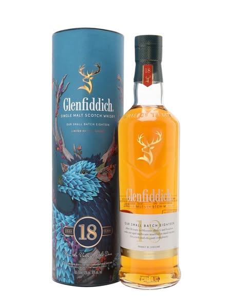 Glenfiddich 18 Year Old - Speyside Single Malt Scotch Whisky, 70cl / 40%, Fig & Praline Notes, Oloroso-Cask Richness£83.25