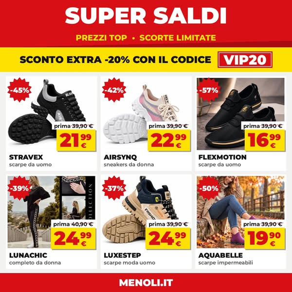 SCONTI FINO AL -65%