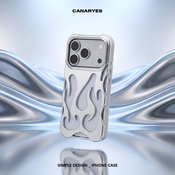 iPhone Flame Hollow Out Case