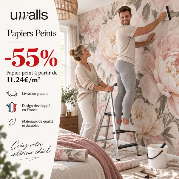 ‼ –40 % DE REMISE‼ PAPIERS PEINTS (€13)