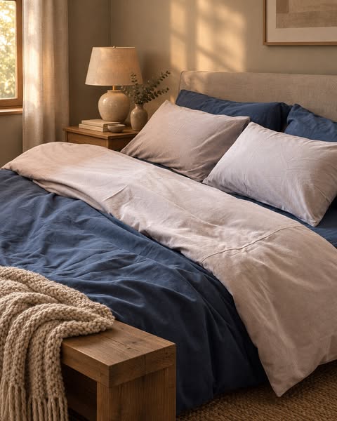 Two tone bedding, double £62.90