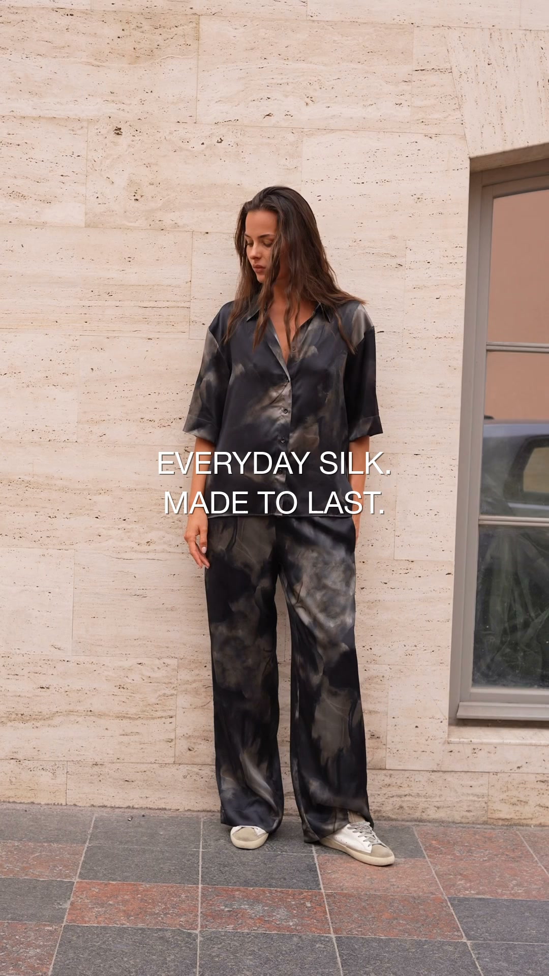 100% silk. Designed to move with your day.