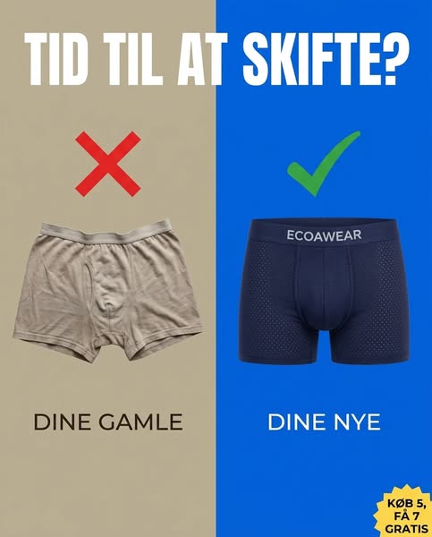12 par bambus-boxershorts til 279 kr