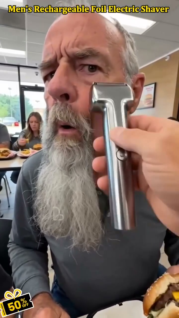 Men's Efficient Rechargeable Foil Electric Shaver