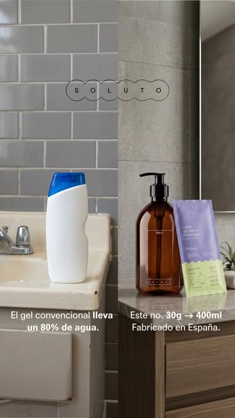 Tu gel, sin botella de plástico