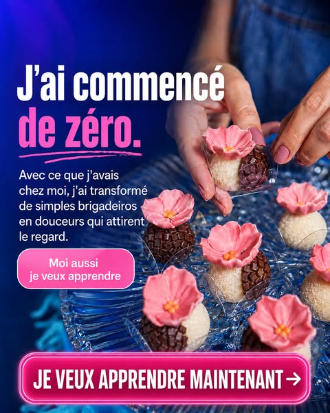 Apprenez les brigadeiros floraux dès zéro