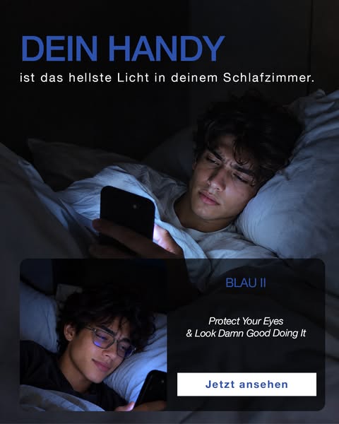 1+1 GRATIS: BLAU II Blaulichtfilterbrille