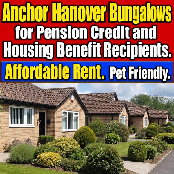 Anchor Hanover Bungalows for Pension Credit and Housing Benefit Recipients. Affordable Rent. Pet Friendly.