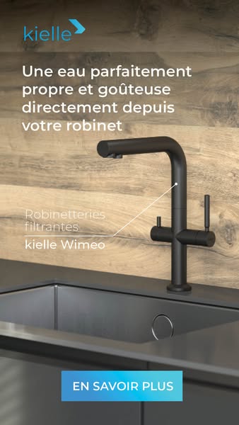 De l'eau filtrée directement du robinet