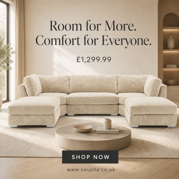 Your Whole Squad, One Sofa Now Delivered FREE