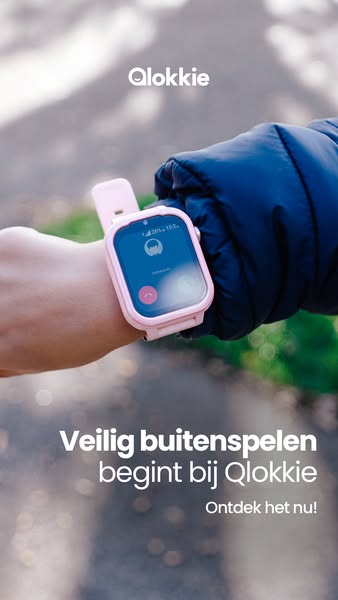 Altijd verbonden, altijd gerust – met Qlokkie weet je waar je kind is