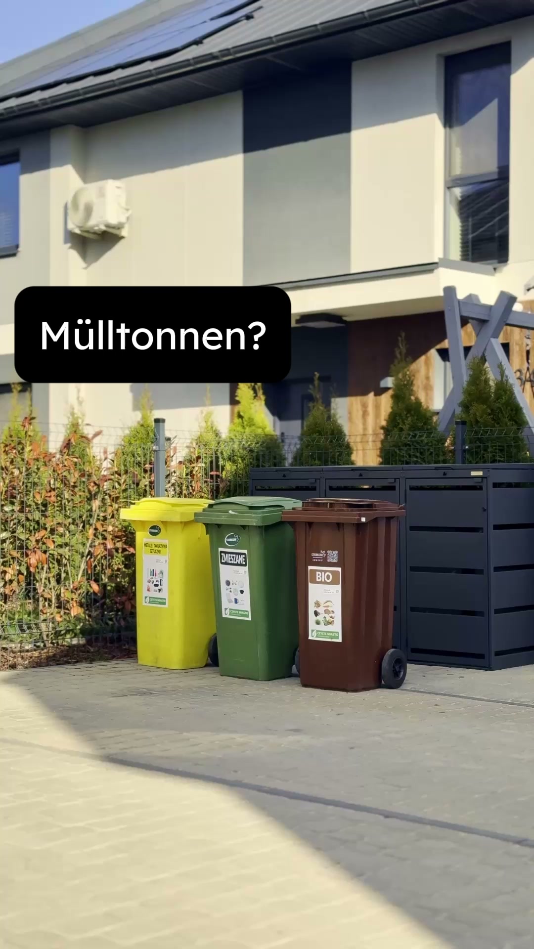 Mülltonnen einfach verstecken!