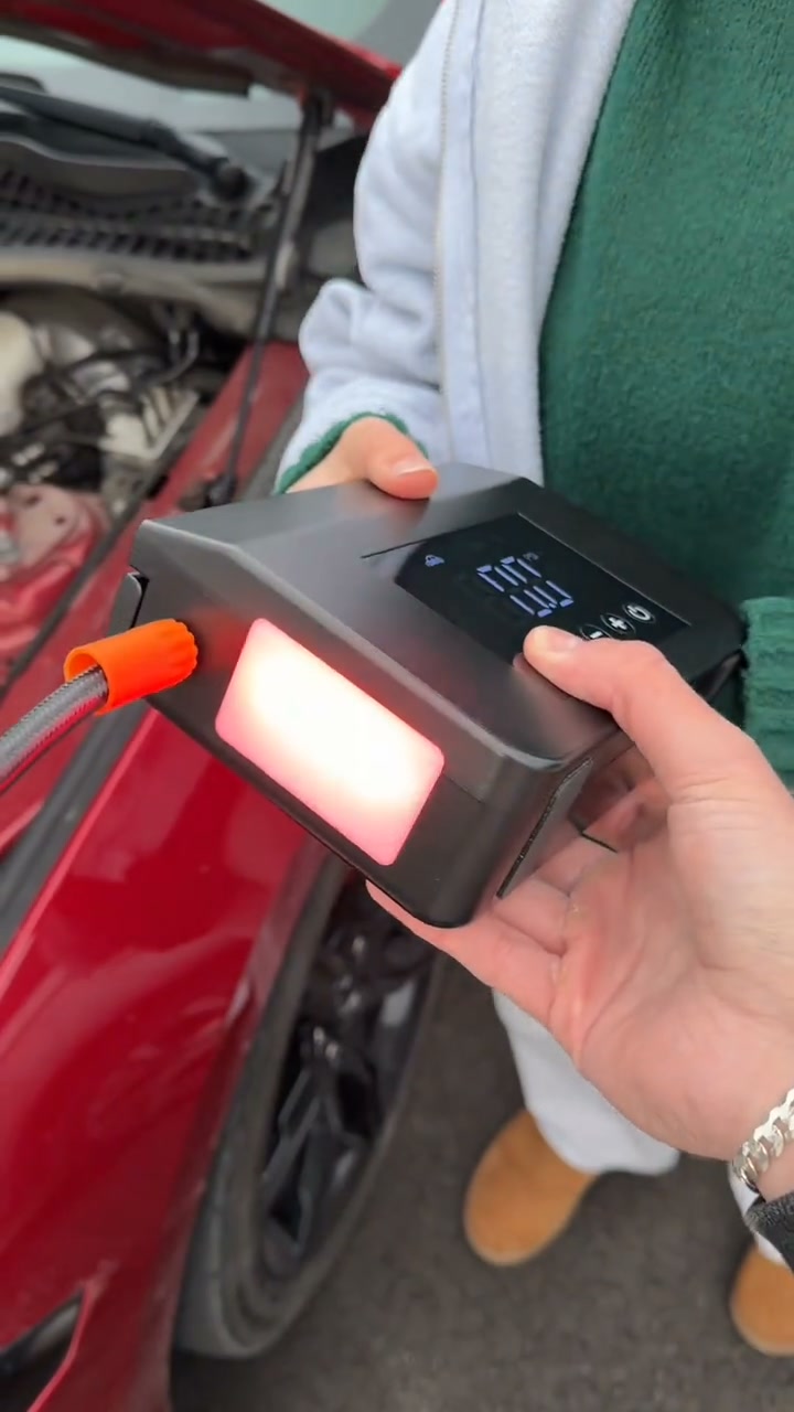 One Device, Multiple Roadside Essentials 4000A Jump Starter + 150PSI Tire Inflator + 15000mAh Power Bank