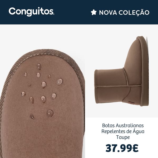 Botas Australianas Repelentes de Água Taupe