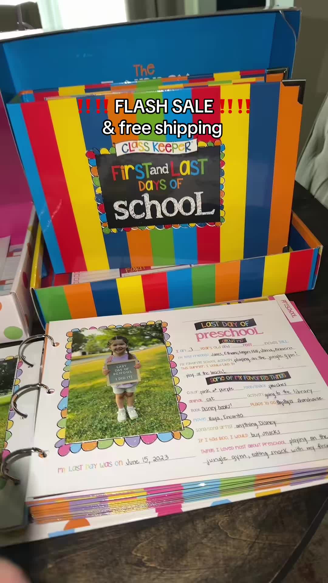 One book, 13 years of memories – from the first day of preschool to the final walk across the stage.