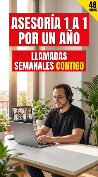 Asesoría 1 a 1 por un año