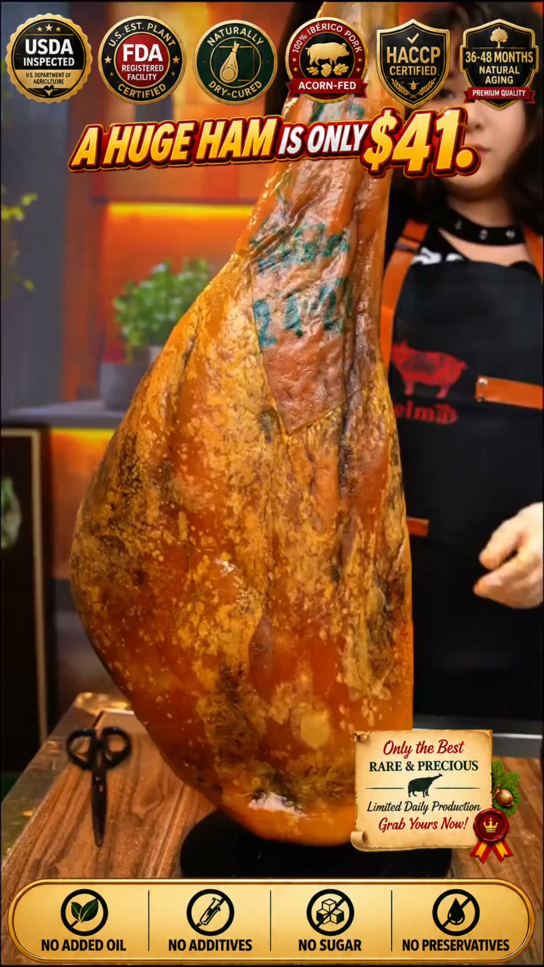 Rare Spanish Ibérico Ham — Only $41 Today!