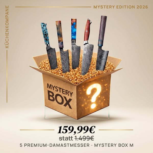 Letzte Boxen · 5 Messer für 159,99€