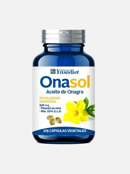 Onasol Óleo de Onagra - 275 cápsulas - Ynsadiet