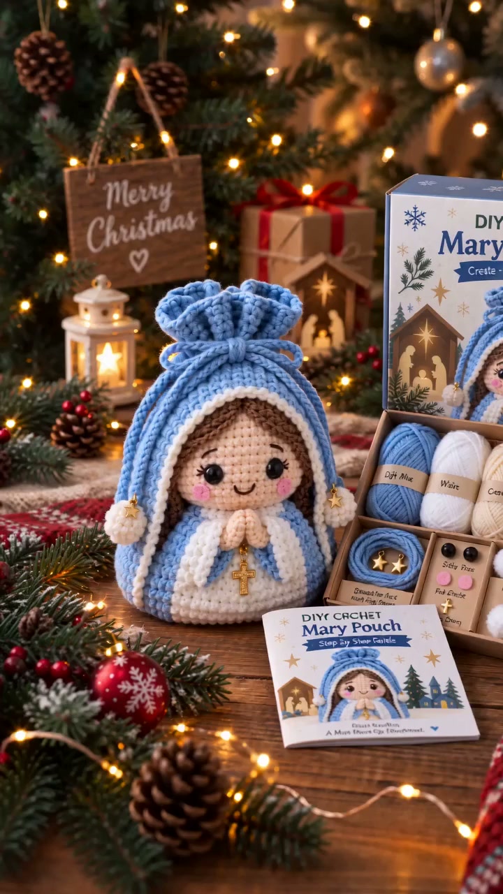 Crochet Christmas Gift Pouches