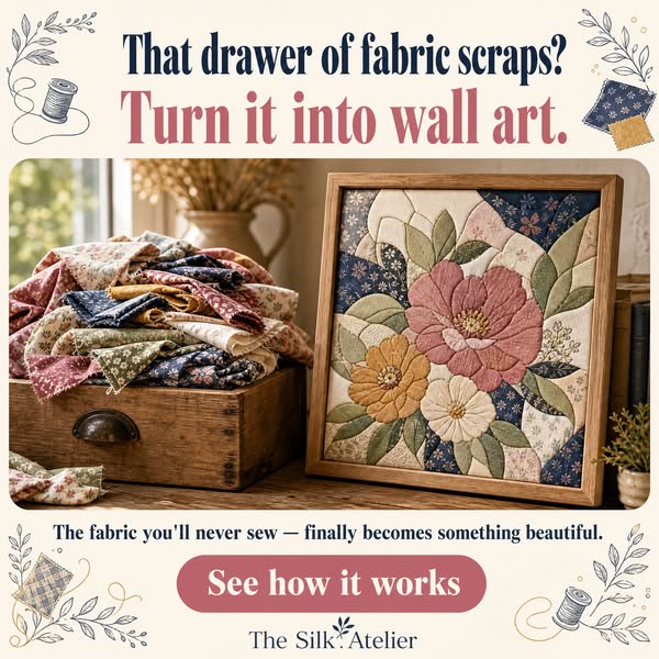 Turn fabric scraps into museum-quality wall art