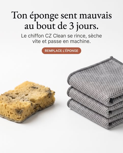 CZ Clean - Chiffons en Fibre Abrasive pour Vaisselle (Lot de 10)