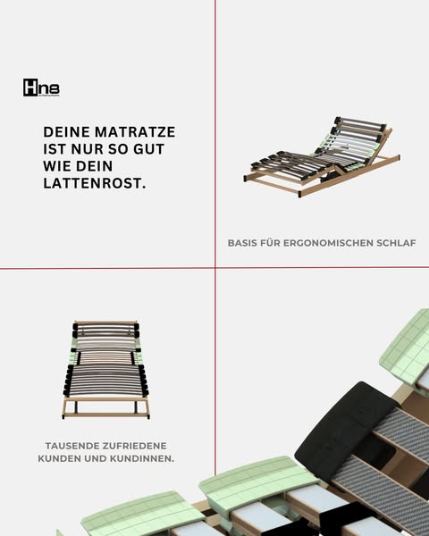 Kein Quietschen. Kein Wackeln. Hn8 Lattenroste.