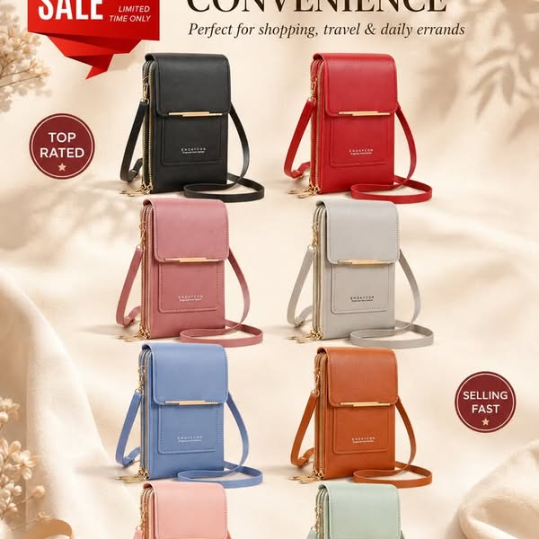 Women's Touch Screen Messenger Bag