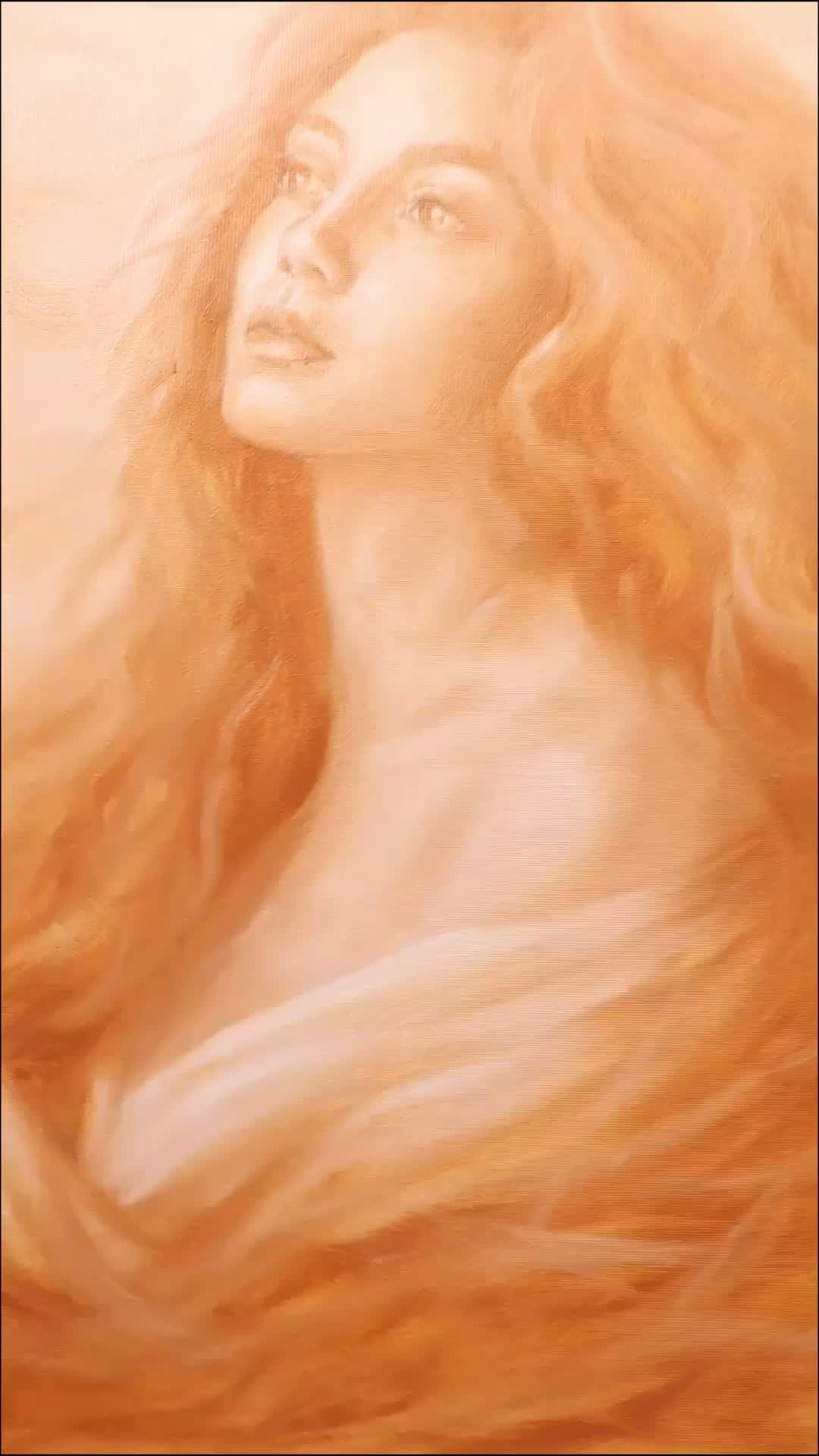 Paint Dreamy One-Color Oil Portraits