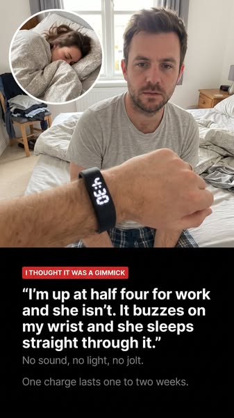 A smartwatch on the table wakes no one.