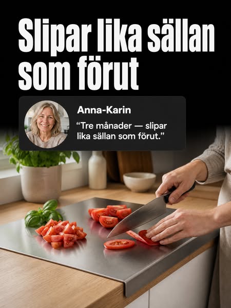 Skärbräda i stål. Tusentals har redan köpt
