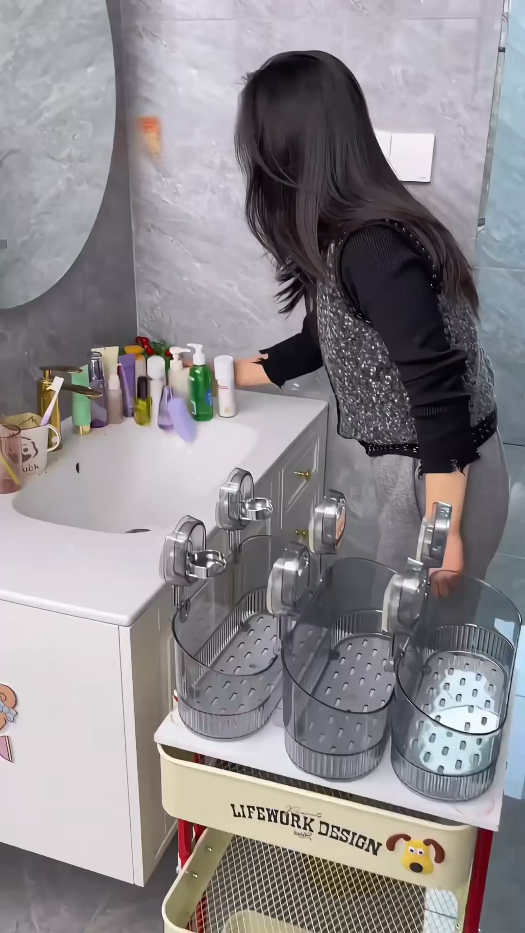 Halte deine Dusche ordentlich und aufgeräumt