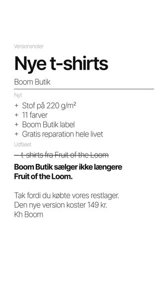 Kortærmet t-shirt · 149 kr.
