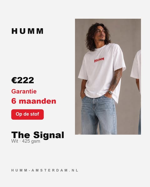 Anúncio de HUMM Amsterdam
