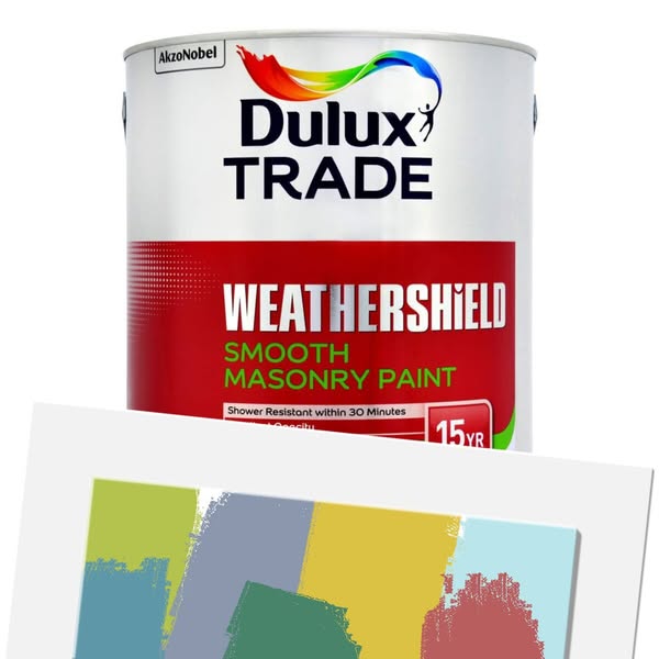Dulux Trade Weathershield - Smooth Masonry Paint (Tinted) 5L