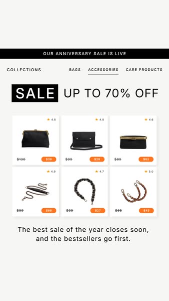 UP TO 70% OFF!