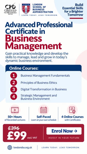 Entire Business Management Programme for Just £99