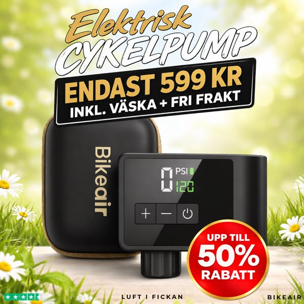Pumpa cykeldäcken snabbt och enkelt