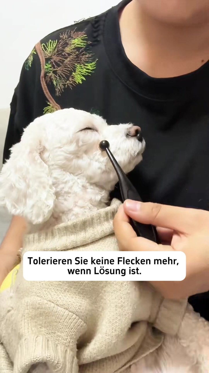 PET Tränenflecken-Schutzcreme & Bürsten-Set für Hunde und Katzen