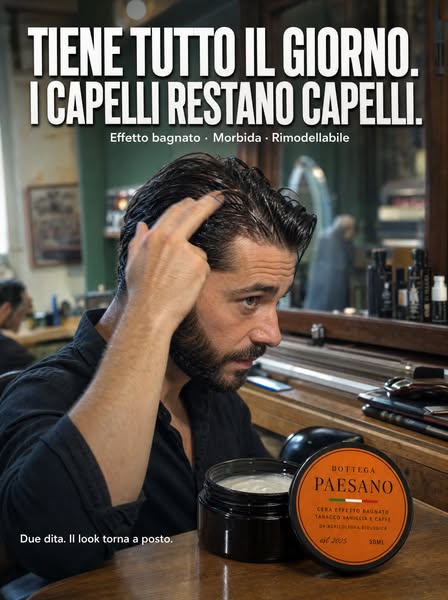 Tiene tutto il giorno. Restano capelli