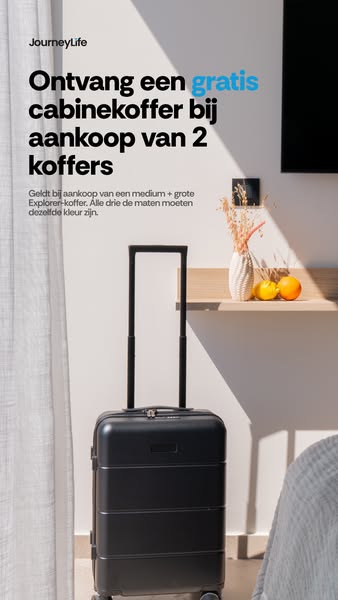 Ontvang je gratis handbagagekoffer