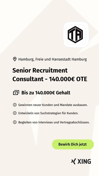 Nur wenige Klicks zum neuen Job