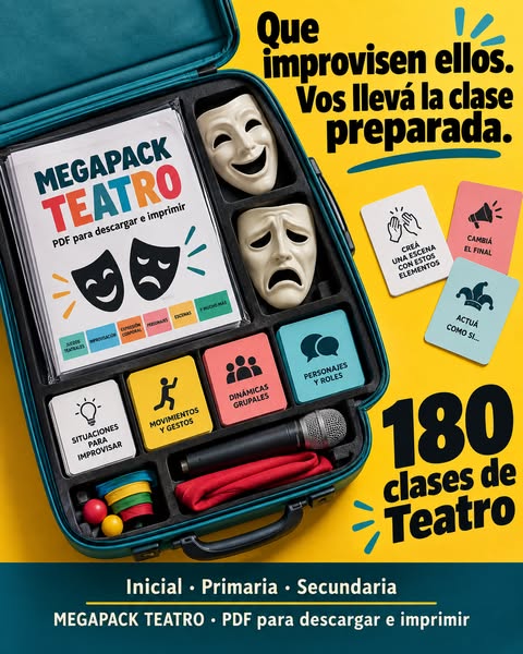 180 clases de Teatro listas para usar