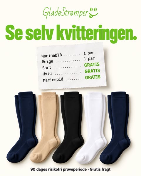 Slut med hævede ben!