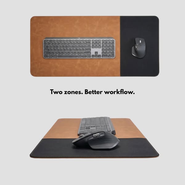 Two zones. Better workflow.