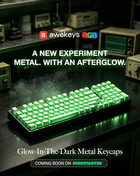 Save $100+ On Limited Glow Metal Keycaps